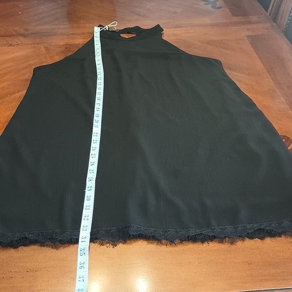 Fantaist Halter Top Dress Black Cotton Blend Wedding, Cocktail Size Large - Picture 6 of 8